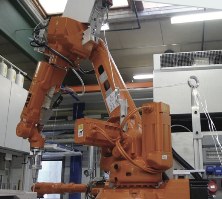 Robot cell built at EELCEE AB in Sweden